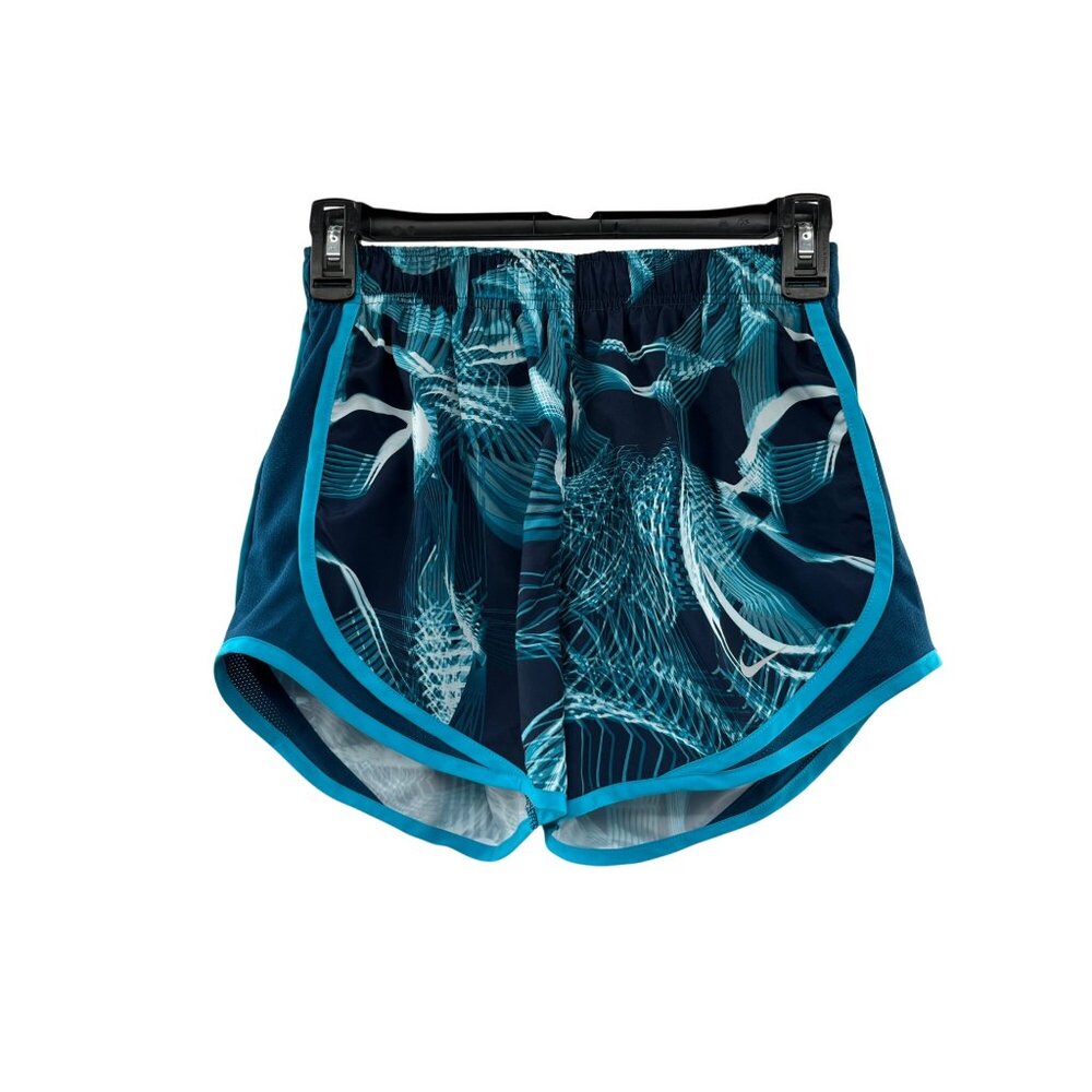 Nike Dri-Fit Tempo Running Shorts Womens XS Used Blue White 890417-474